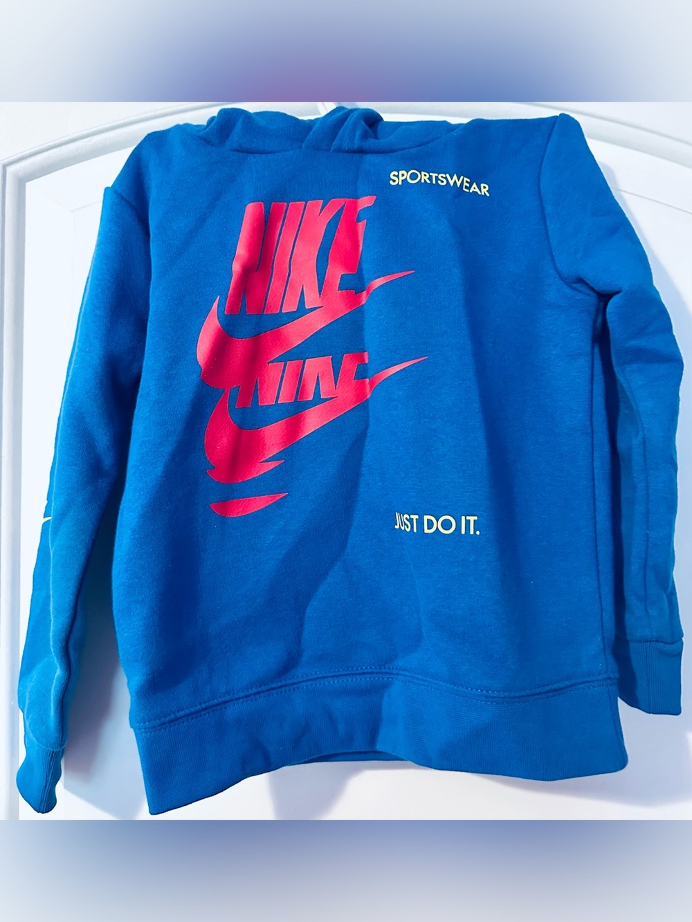 BNWT Nike Kids' Blue 2-Piece Set with Red and Yellow Logo - Sportswear - Picture 1 of 5